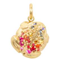 Load image into Gallery viewer, Polly Wales Medium Rainbow Toad Charm