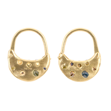 Load image into Gallery viewer, Long Cypress Safety Pin Earrings