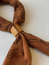 Load image into Gallery viewer, Naturally Dyed Leather Scarf/ Bandana Cuffs