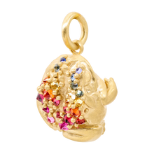 Load image into Gallery viewer, Polly Wales Medium Rainbow Toad Charm