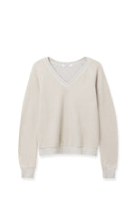 Load image into Gallery viewer, ZURI V-NECK REVERSE FLEECE RAGLAN SWEATSHIRT