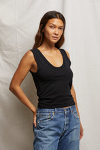 Load image into Gallery viewer, KHARA TANK U-NECK WIDE STRAP TANK