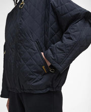 Load image into Gallery viewer, EMLYN QUILTED BOMBER JACKET BLACK