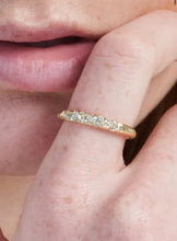 Load image into Gallery viewer, Mini Fredag (thin) Diamond Ring size 7.5 HARGREAVES
