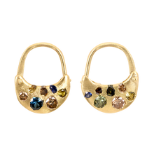 Load image into Gallery viewer, Long Cypress Safety Pin Earrings