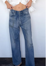 Load image into Gallery viewer, BAGGY CUT JEAN IN VINTAGE MEDIUM WASH DISTRESSING DONE BY HAND