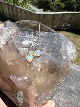 Load image into Gallery viewer, INFINITE POSSIBILITIES NECKLACE INFINITY ♾️ OPAL AND 14K ROSE GOLD COMMUNION BY JOY