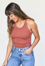 Load image into Gallery viewer, PERFECT WHITE TEE ANNIE ORGANIC RECYCLED COTTON RIB TANK