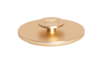 Load image into Gallery viewer, ASSOULINE TRAVEL FROM HOME CANDLE LID GOLD BRASS-PLATED