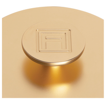 Load image into Gallery viewer, ASSOULINE TRAVEL FROM HOME CANDLE LID GOLD BRASS-PLATED