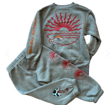 Load image into Gallery viewer, ROWDY SPROUT DUSTY OLIVE FOLLOW THE SUN SWEATPANTS