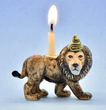 Load image into Gallery viewer, CAMP HOLLOW PORCELAIN ANIMAL CAKE TOPPERS / CANDLE HOLDER
