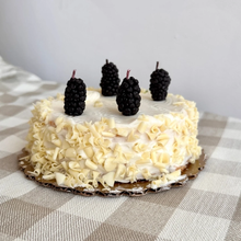Load image into Gallery viewer, BEESWAX BIRTHDAY CANDLES CHERRY, BLACKBERRY, STRAWBERRY, RASPBERRY