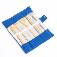 Load image into Gallery viewer, BROOKLYN MADE NATURAL Bamboo Utensil Set, Zero Waste, Straw Fork Knife Spoon