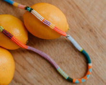 Load image into Gallery viewer, CUERDA LONG NECKLACE ONE OF A KIND JAPANESE GLASS BEAD LONG NECKLACE