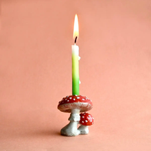 Load image into Gallery viewer, CAMP HOLLOW PORCELAIN ANIMAL CAKE TOPPERS / CANDLE HOLDER