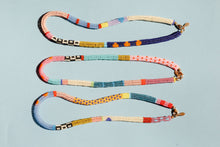 Load image into Gallery viewer, CUERDA CHOKER NECKLACE ONE OF A KIND JAPANESE GLASS BEAD CHOKER NECKLACE