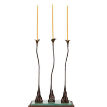 Load image into Gallery viewer, IRON CANDLE STICKS HANDMADE FLORAL