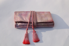 Load image into Gallery viewer, HAND DYED SILK JEWELRY ROLLS CASE