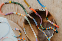 Load image into Gallery viewer, CUERDA LONG NECKLACE ONE OF A KIND JAPANESE GLASS BEAD LONG NECKLACE