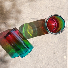 Load image into Gallery viewer, HANDBLOWN GLASS TUMBLER IRIS