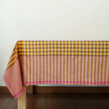 Load image into Gallery viewer, GINGHAM TABLECLOTH 64" X 90"