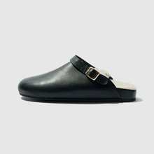 Load image into Gallery viewer, BEATRICE VALENZUELA UMBER BROWN CLOG WITH SHEARLING