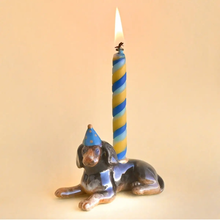 Load image into Gallery viewer, CAMP HOLLOW PORCELAIN ANIMAL CAKE TOPPERS / CANDLE HOLDER