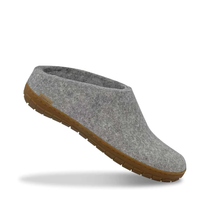 Load image into Gallery viewer, GLERUPS SLIP-ON WITH NATURAL RUBBER SOLE - HONEY - GREY