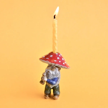 Load image into Gallery viewer, CAMP HOLLOW PORCELAIN ANIMAL CAKE TOPPERS / CANDLE HOLDER