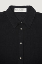 Load image into Gallery viewer, GODS TRUE CASHMERE BLACK GAUZE WITH BLACK SUNSTONE SNAPS