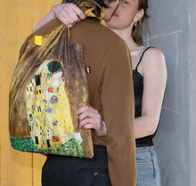 Load image into Gallery viewer, LOQI TOTE Gustav Klimt The Kiss Recycled Bag, 1907-08
