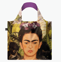 Load image into Gallery viewer, LOQI TOTE Frida Kahlo Self Portrait with Hummingbird Recycled Bag
