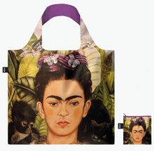 Load image into Gallery viewer, LOQI TOTE Frida Kahlo Self Portrait with Hummingbird Recycled Bag