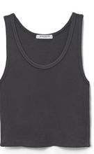Load image into Gallery viewer, PERFECT WHITE TEE BLONDIE CROP COTTON RIBBED TANK