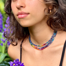 Load image into Gallery viewer, LONG RAINBOW LEI 42"-46"