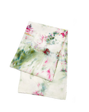 Load image into Gallery viewer, UPSTATE RAW SILK BLANKET THROW IN GARDEN PARTY