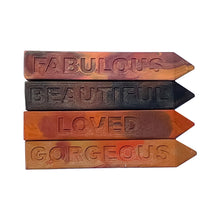 Load image into Gallery viewer, ART 2 THE EXTREME Fabulous Me Mini Stix Original Rainbow Crayon 4 pk TAN, BROWNS, RUST, fabulous, BEAUTIFUL, LOVED, GORGEOUS