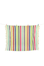 Load image into Gallery viewer, NATIVA towel blanket stripe rainbow Color Block Striped Throw- Multi Original