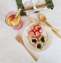 Load image into Gallery viewer, BROOKLYN MADE NATURAL Bamboo Utensil Set, Zero Waste, Straw Fork Knife Spoon