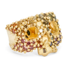 Load image into Gallery viewer, POLLY WALES Blossom Crush Kali Skull Ring SIZE 7.5