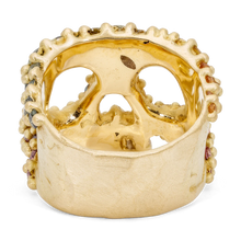 Load image into Gallery viewer, POLLY WALES Blossom Crush Kali Skull Ring SIZE 7.5