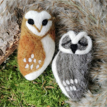 Load image into Gallery viewer, FELT SO GOOD Tyto Alba Hanging Fair Trade Hanging Owl Decoration