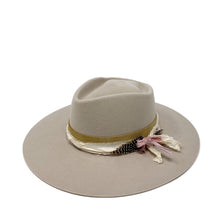 Load image into Gallery viewer, LOVELY BIRD SYDNEY FEDORA ANTIQUE WITH SILK