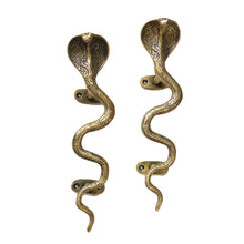Load image into Gallery viewer, BRASS COBRA DOOR HANDLE SOLD INDIVIDUALLY