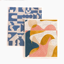 Load image into Gallery viewer, SUPRA ENDURA Swedish Dishcloth in Abstract Print, 2-pack