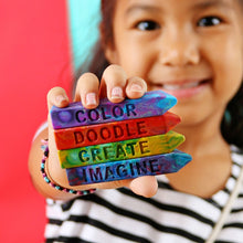 Load image into Gallery viewer, ART 2 THE EXTREME Creativity Collection Mini Stix Original Rainbow Crayon 4 pk COLOR DOODLE CREATE