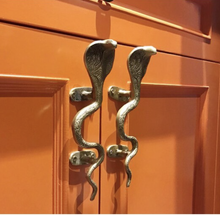 Load image into Gallery viewer, BRASS COBRA DOOR HANDLE SOLD INDIVIDUALLY
