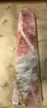 Load image into Gallery viewer, AAA Grade Rose Quartz Point with Iron and Black Tourmaline Inclusions - From Brazil Crystal
