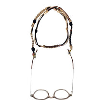 Load image into Gallery viewer, IRIS GLASS / SUNGLASS NECKLACE MACRAMÉ MIX
